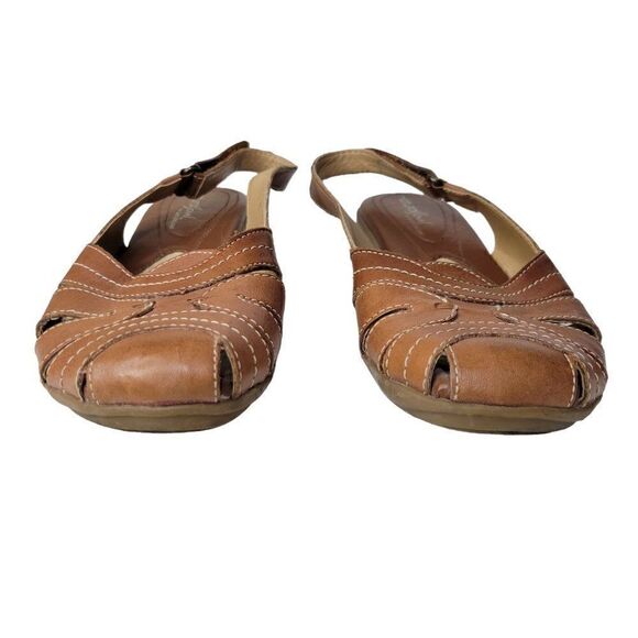 Natural Soul by Naturalizer Cayenne Leather Slingback Sandals (Size 6.5M) - Picture 2 of 10